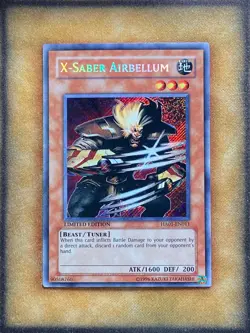 Yugioh X-Saber Airbellum HA01-EN011 Secret Rare Limited Edition NM - Image 1