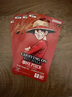 One Piece TCG: Carrying On His Will Sleeved Booster OP-13 English (LOT OF 4) - Image 1
