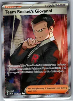 Team Rocket's Giovanni 225/182 SV10: Destined Rivals - Pokemon Card - NM - Image 1