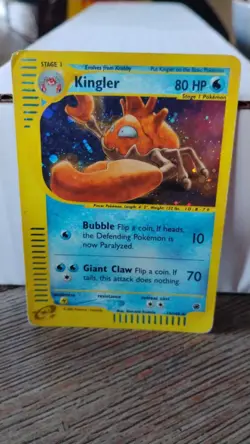 KINGLER Expedition Set POKEMON 2002 Holo Foil Trading Card 15/165 TCG - Image 1