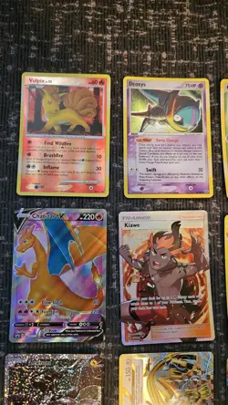 Pokemon 12 Card Lot. Rare Deoxys, Shiny Vulpix Reverse, Charizard, And Full Arts - Image 2