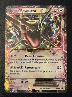 Pokemon TCG Rayquaza EX XY69 Black Star Promo Holo Card 2015 - Image 1