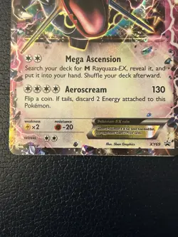 Pokemon TCG Rayquaza EX XY69 Black Star Promo Holo Card 2015 - Image 2