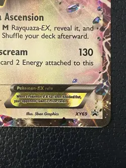 Pokemon TCG Rayquaza EX XY69 Black Star Promo Holo Card 2015 - Image 3