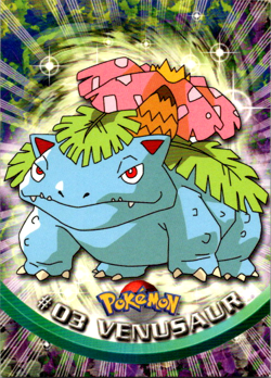 Venusaur #03 Topps Card (Pokemon TGC) Non holo - Image 1