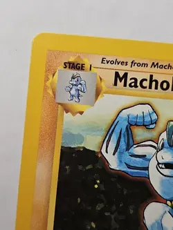 Machoke 34/102 1st Edition Base Set Shadowless Pokemon Card Nice! - Image 5