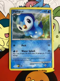 Piplup DP03 Holo Rare Diamond Pearl Black Star Promo Pokemon Card LP Condition - Image 1