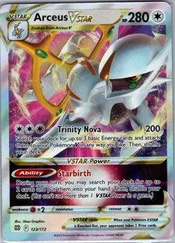 Arceus VSTAR 123/172 SWSH09: Brilliant Stars - Pokemon Card - NM - Image 1