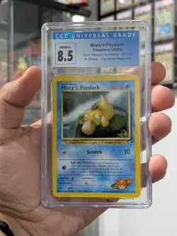 Pokemon Card 2000 CGC 8.5 MISTY'S PSYDUCK Stamp W Promo 54/132 Top Deck Gym - Image 2