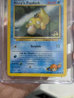 Pokemon Card 2000 CGC 8.5 MISTY'S PSYDUCK Stamp W Promo 54/132 Top Deck Gym - Image 4
