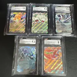 Lot Of 5 CGC GRADED POKEMON CARDS - Image 1