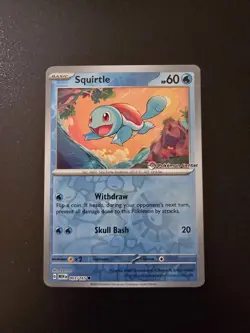 Squirtle - (Pokemon Center Exclusive) Promo 151 Reverse Holo Card 007/165 - Image 1