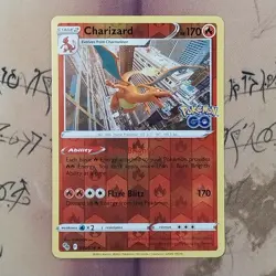 Charizard 010/078 Pokemon GO Reverse Holo NM Pokemon Card English - Image 1