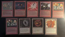 Magic the Gathering MTG Lot Of 9 Antiquities Cards Total - Image 1