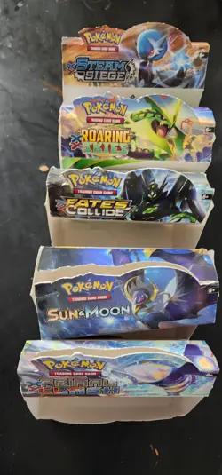 Pokemon XY And SUN&MOON Booster Boxes *EMPTY* - No cards - Display Only - Image 1