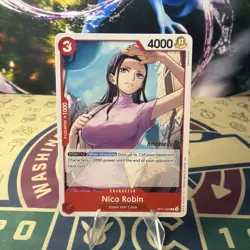 One Piece A Fist of Divine Speed Release Event Card Nico Robin OP11-009 C - Image 1