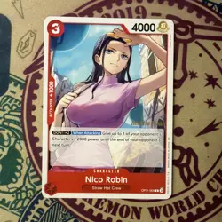 One Piece A Fist of Divine Speed Release Event Card Nico Robin OP11-009 C - Image 3