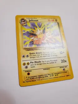 Jolteon 20/64 1999 Jungle Set Pokemon Card TCG WOTC Vintage Non Holo Rare - Mp - Image 2