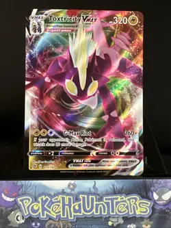 Pokemon Card Toxtricity Vmax 071/192 Rebel Clash Full Art Holo Rare Near Mint - Image 1