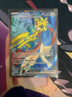 Pokemon Journey Together Hops Zacian EX 176/159 TCG Card - Image 1