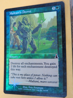 Multani's Decree 1999 Urza's Destiny FOIL Green Common Sorcery MTG nice card - Image 2