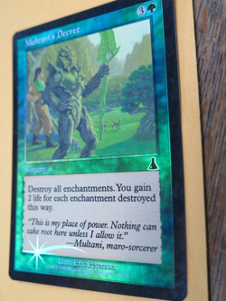Multani's Decree 1999 Urza's Destiny FOIL Green Common Sorcery MTG nice card - Image 3