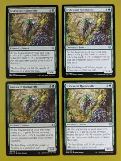 Iridescent Hornbeetle x4 Zendikar Rising 4x Magic the Gathering MTG - Image 1
