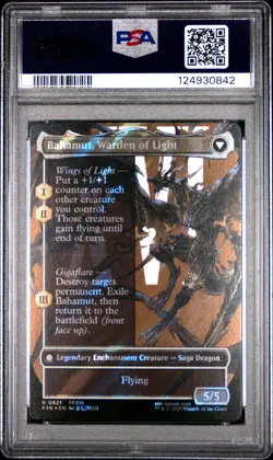2025 MTG FINAL FANTASY BAHAMUT, WARDEN OF LIGHT/DION, BAHAMUT'S DOMINANT PSA 10 - Image 2