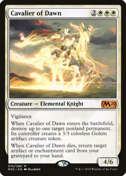 Cavalier of Dawn | MTG Magic 2020 Promo #010 | M/NM - Image 1