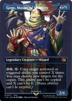 Gogo, Master of Mimicry BORDERLESS Final Fantasy Magic MTG NM - Image 1