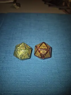 2 MTG Lord of the Rings 20 Sided Dice 💥NEVER USED💥 Magic ThevGathering - Image 1