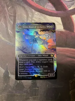Venat, Heart of Hydaelyn - Foil - Borderless Final Fantasy - Magic the Gathering - Image 1