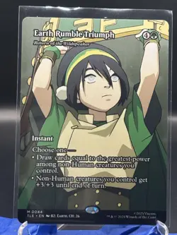 Earth Rumble Triumph Borderless - MTG Avatar: The Last Airbender TLA - Image 1