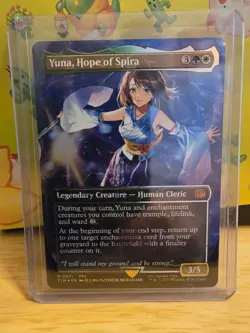 Yuna, Hope of Spira (Borderless) (Chocobo Track Foil) M FINAL FANTASY 571 NM - Image 1