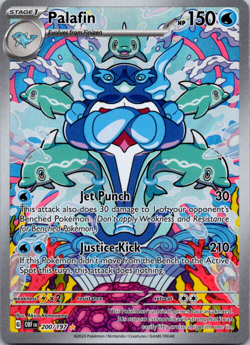 🔥Pokemon - Palafin - 200/197 - Illustration Rare - Obsidian Flames - NM🔥 - Image 1