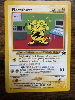 Pokemon Electabuzz Black Star 46 WOTC Promo LP TCG Card 2002 - Image 1