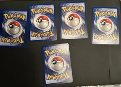 Kabuto Fossil Base Set 50/62 Common Pokemon lot of 5 cards - Image 2