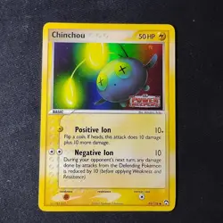 Pokemon TCG Chinchou Power Keepers 49/108 Reverse Holo Stamped NM - Image 1