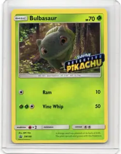 Pokemon Card - Bulbasaur - SM198 - Detective Pikachu Promo - 2019 - Image 1