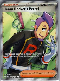 Team Rocket's Petrel 226/182 SV10: Destined Rivals - Pokemon Card - NM - Image 1