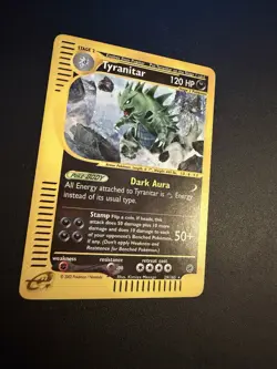Pokemon Tyranitar Holo Aquapolis 40/147 Vintage 2002 e-Reader MP - Image 1