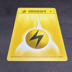 Pokemon 1st Edition Base Set Shadowless Electric Energy 100/102 NS1 - Image 3