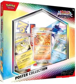 Pokemon TCG Scarlet & Violet Prismatic Evolutions Poster Collection Box Sealed - Image 1