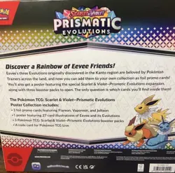 Pokemon TCG Scarlet & Violet Prismatic Evolutions Poster Collection Box Sealed - Image 2