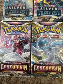 Pokemon Booster Pack Lot - Lost Origin Silver Tempest 6 Packs - Image 4