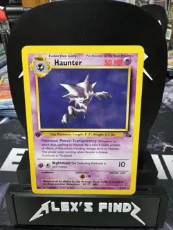 1999 Pokemon Fossil Haunter 1st Edition #21/62 Non-Holo Rare LP - Image 4