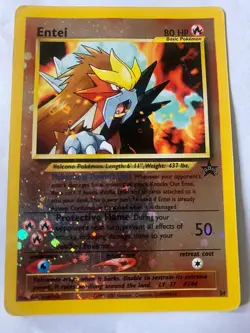Entei 34 - Black Star Promo - Movie Promo - Holo Swirl - Pokemon 2000 - MP - Image 1