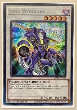 Yugioh x1 Junk Warrior MP24-EN131 Prismatic Secret (Near Mint!) - Image 1