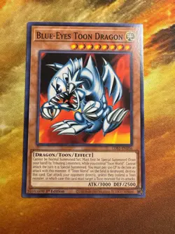 Yugioh! Blue-Eyes Toon Dragon LDS1-EN056 Common 1st Ed Near Mint! - Image 1
