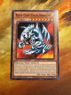 Yugioh! Blue-Eyes Toon Dragon LDS1-EN056 Common 1st Ed Near Mint! - Image 2